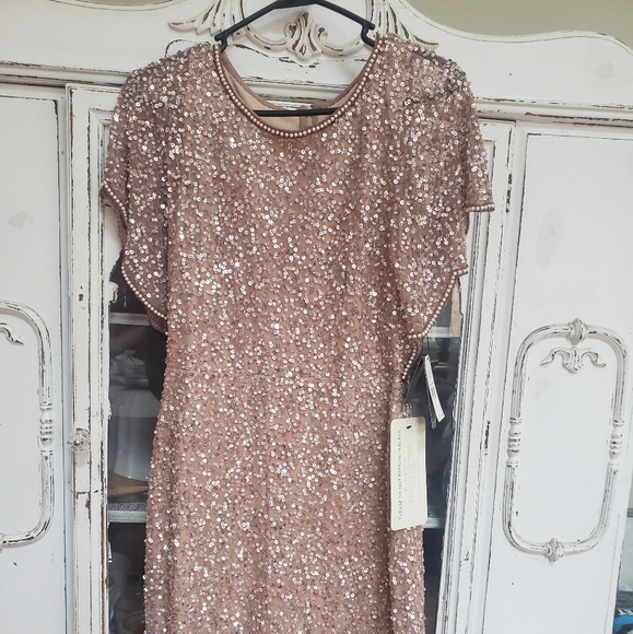 Adrianna Papell sequin cocktail dress size 4 - Picture 1 of 4